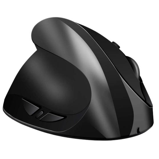 Ergonomic 6D bezdrôtová vertikálna myš ľavoruká čierna (EW6D)